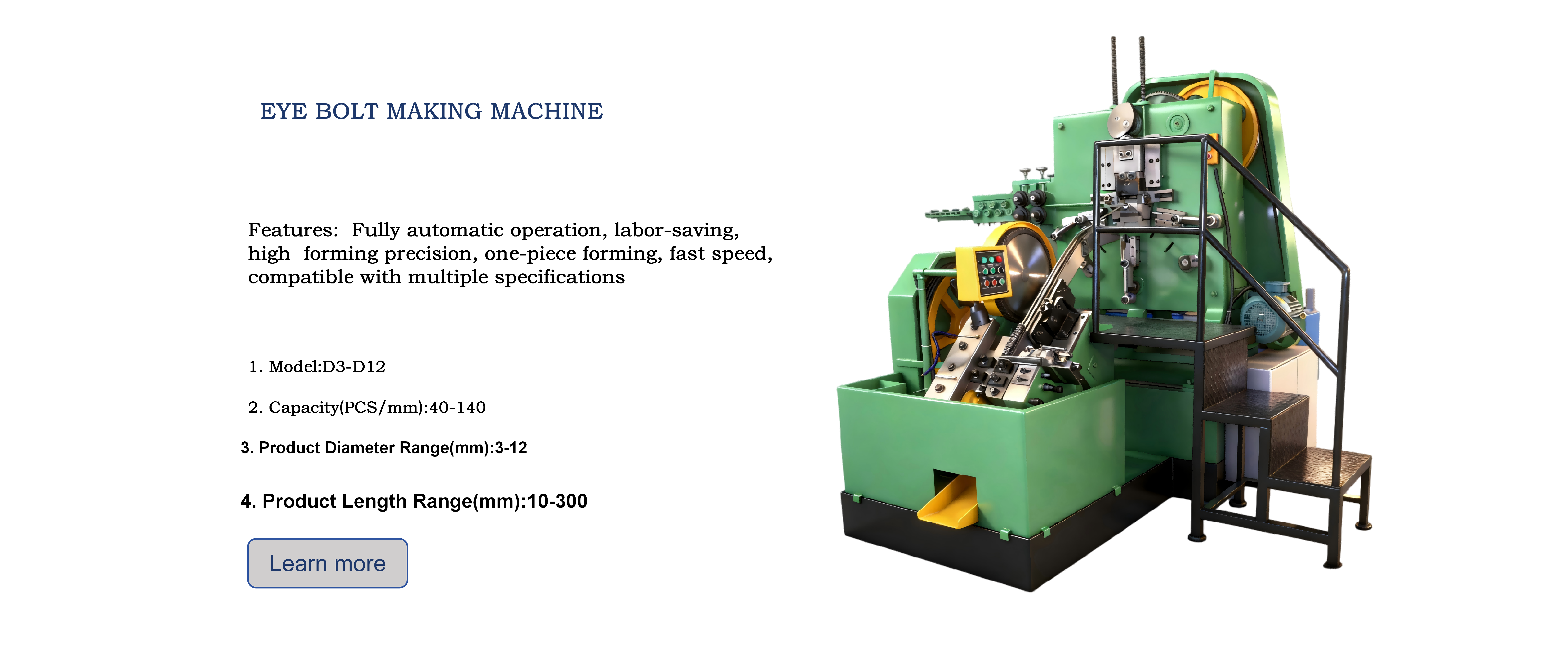 Quality U Bolt Making Machine factory