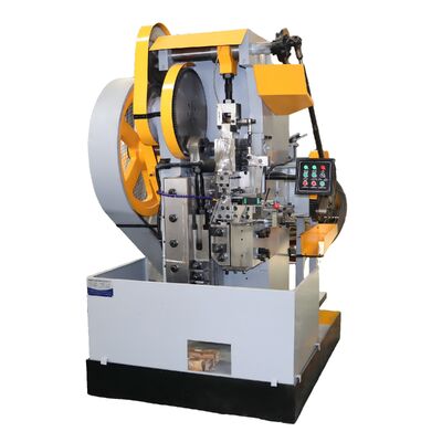 Automatic straightening, cutting, stamping and thread forming machine