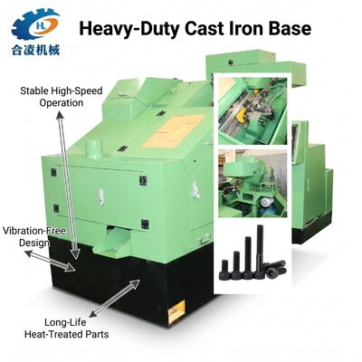 Core Motor Automatic Screw Nail Making Machine, Industrial Hardware Plant Equipment, High Efficiency Stable